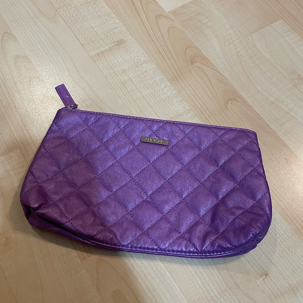 Purple Clinique Make up Bag